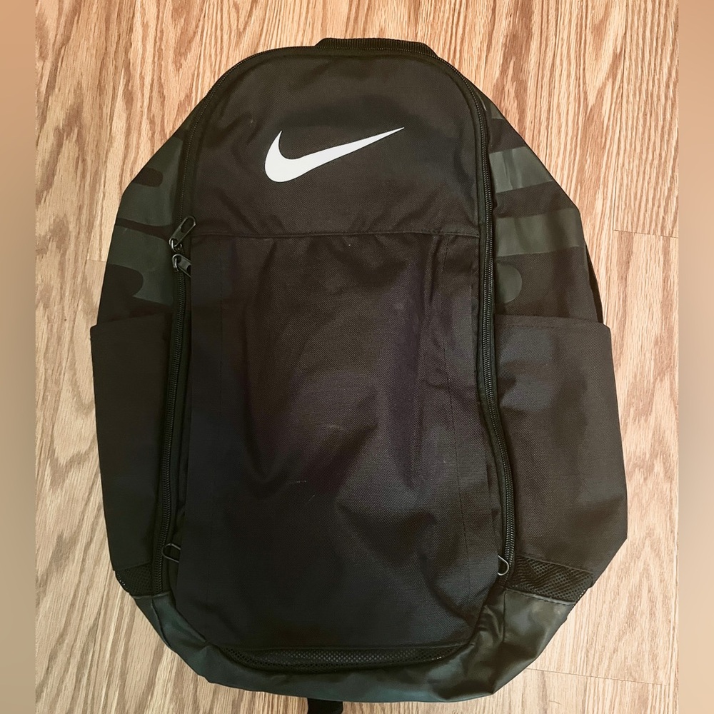 Black Nike backpack.